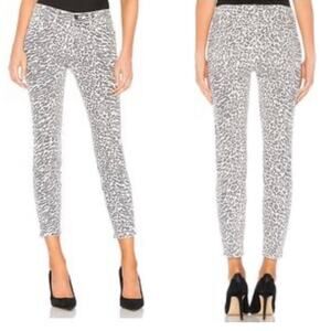 Current / Elliott The Stiletto Warped Species Leopard Animal Print Jeans Sz 26